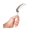 Sickle and Saw Knife, 4 Inch Curved Cutting Blade