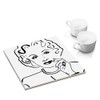 Ceramic Coaster with Felt Base Dining Table and Kitchen –
