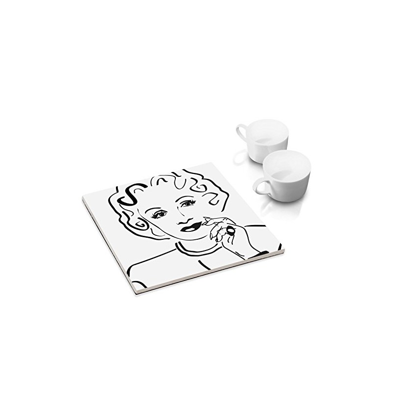 Ceramic Coaster with Felt Base Dining Table and Kitchen –