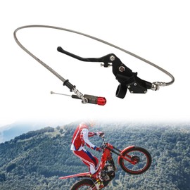 BIUGERCN Hydraulischer Kupplungshebel, Motorrad, hydraulischer Kupplungshebel, Hauptzylinder, Flüssigkeitsbehälter für 50 cc, 125 cc, 110 cc, 150 cc, 250 cc, Dirt Pit Bike, 120 cm