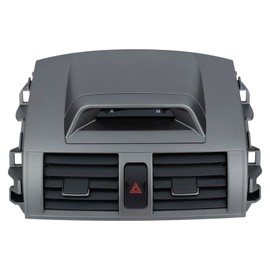 Center Dash A/C Outlet Air Vent Panel(with Clock Air Vent).Replaces Part # 55670-02340,5567002340.Fit for Toyota Corolla 2009-2013.