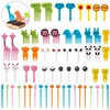 VEGCOO Pack of 60 Food Picks Fruit Forks Kids Skewers
