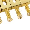 6 Pcs Electric Guitar Bridge Saddle Standard Zinc Alloy Guitar