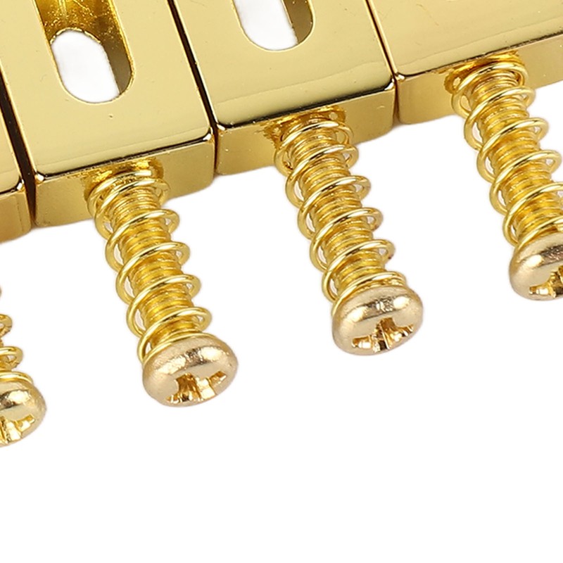 6 Pcs Electric Guitar Bridge Saddle Standard Zinc Alloy Guitar