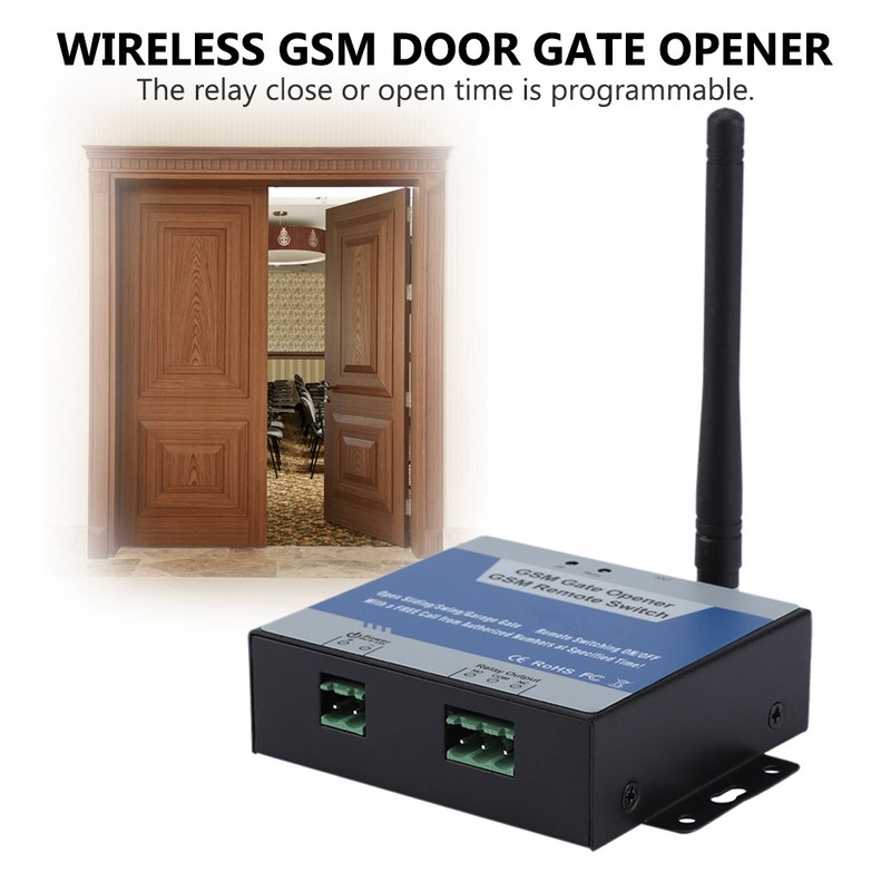 GSM Door Access Gate Opener Wireless Remote Control Switch Free