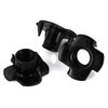 1/4"-20 Black T-Nuts Durable Anti-Corrosion Threaded Inserts Tee Nut Four