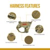 OneTigris Fire Watcher Tactical Dog Harness, MOLLE Safety Harness, Service