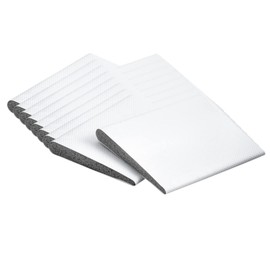 KS Hardware Door Corner Seals | Premium Weather Stripping Wedge Protects Against The Elements | Self Adhesive Draft Stopper Pads Can Be Easily Trimmed to Fit | White (Pack of 16)