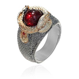 MayiaHey Dragon Ring, Rhinestone Gold Dragon Ring for Men, Norse Viking Dragon Animal Ring Dragon Jewelry, Iced Out Celtic Dragon Ring Hip Hop Dragon Band Ring Punk Dragon Ring for Boys