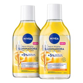 Pack Nivea Agua Micelar Iluminadora: Serum + Vitamina C & E