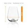 Stölzle 104 00 12 Set Vulcano Cup with Aroma Cone,