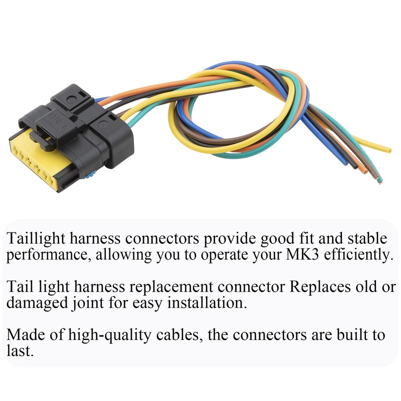 FanPaYY Taillight Wiring Harness Repair Kit 6 Pin Wiring Harness