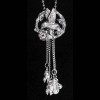 Hummingbird Car Chime Pewter Figurine Bells Rear View Mirror Auto *NEW*