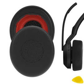 Geekria QuickFit Replacement Ear Pads for Jabra Evolve2 55, 55MS, 55UC, 55USB Wireless Headphones Ear Cushions, Repair Parts (Black)