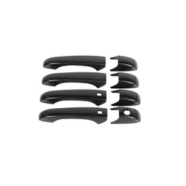 DSWSQ for Jeep Grand Cherokee Carbon Fiber Exterior Door Handle Cover Kit with Smart Key Holes for 2011-2020 Jeep Grand Cherokee/Dodge Durango 2011-2020 Accessories