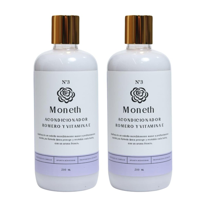 Moneth | Acondicionador | ROMERO Y VITAMINA E | Protege,