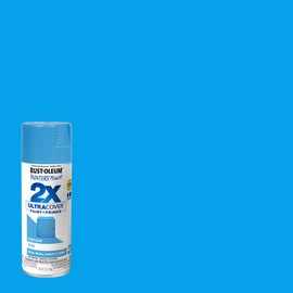 Rust-Oleum 277991 Painter's Touch 2X Ultra Cover Spray Paint, 12 oz, Satin Oasis Blue