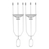 Skewer 3 Prong Stainless Steel Reusable Skewers Easy Food Removal