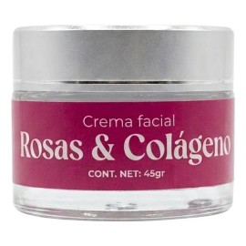 Crema Facial Rosas Y Colágeno Hidratante 45 G
