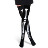 Skeleteen Skeleton Thigh High Socks - Goth Costume Bone Over