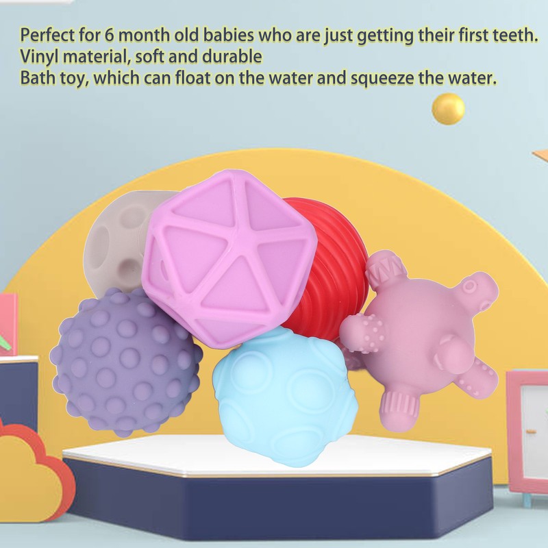 Soft Rubber Building Blocks DIY Infants Toddlers Manual Brain Relief