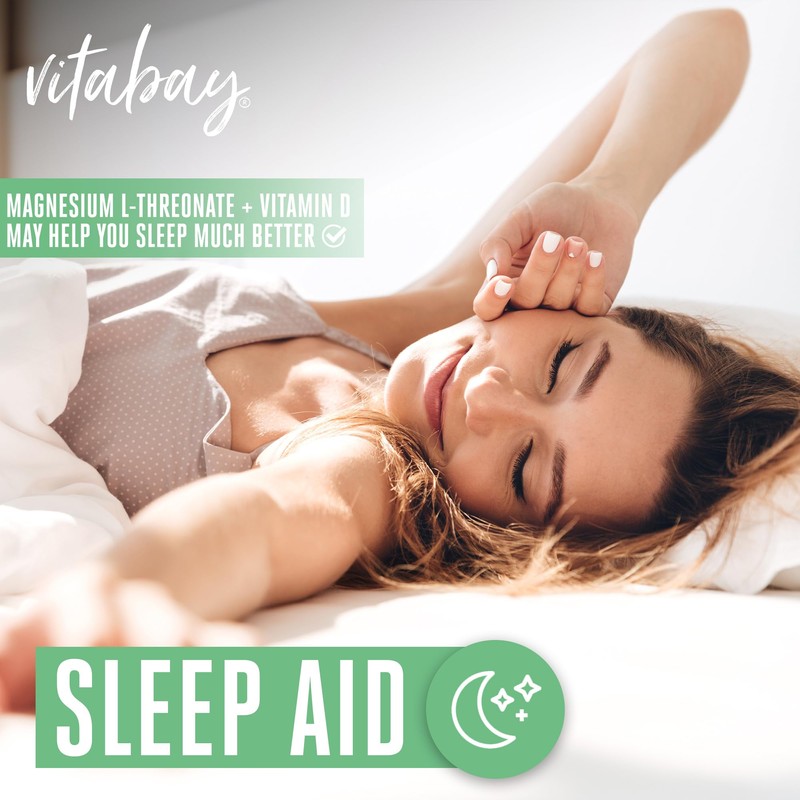 Vitabay Magnesium-L-Threonate 2000mg - 120 Vegan Liposomal Magnesium L Threonate