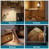 LEDLampsWorld Black Motion Sensor Night Light, Wireless Rechargeable Puck Lights