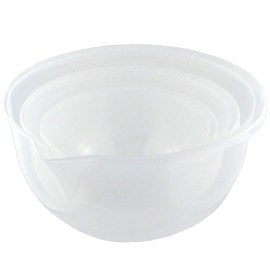 Nagao Bowl Antibacterial Heat Resistant Single-Spout Bowl Set 16cm 20cm 24cm Natural With Graduations Made in Japan