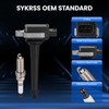 SYKRSS 4-Pack UF591 Ignition Coils & 5118 Spark Plugs Kit