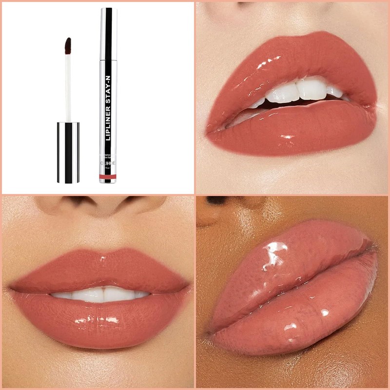 Leogony 3PCS Long Lasting Peel Off Lip Liner, Waterproof Non-Smudge