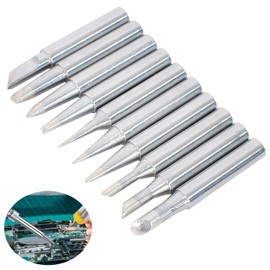 10-Pack 900M-T Series Soldering Iron Tips - Durable, Lead-Free Copper & Iron Tips for Electronic Repairs & DIY Projects, Hakko, Radio Shack, Soldering Station