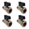 Aumix 15mm x 12mm Isolating Valve with Handle UK Compression