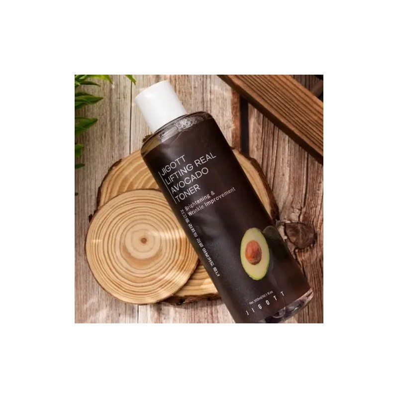 Jigott Tónico Facial Aguacate Hidratante Antiedad Para Piel Seca 300ml