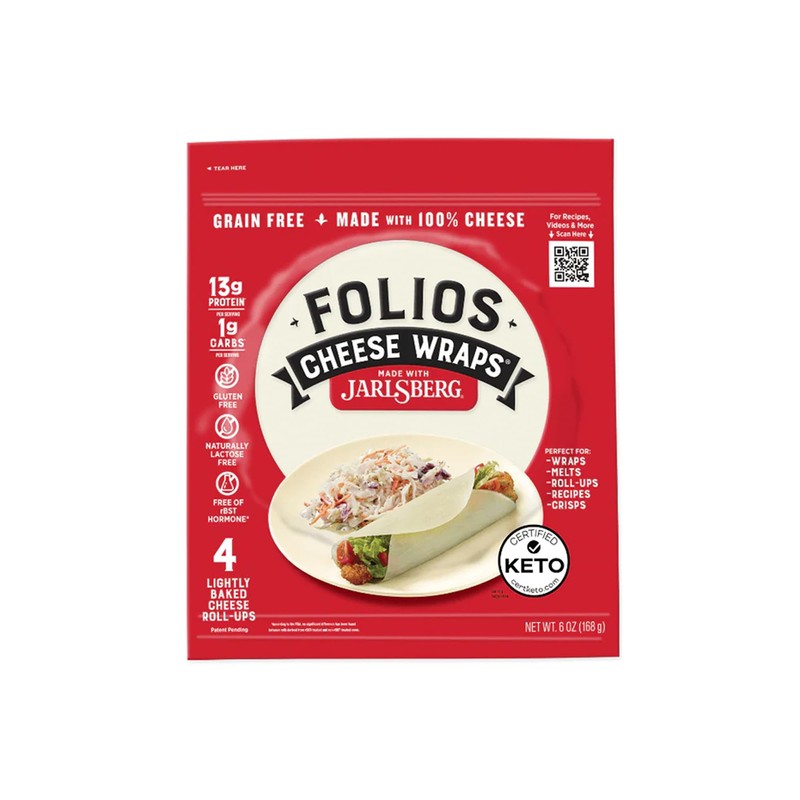 Folios 100% All Natural Cheese Wraps | Parmesan, Cheddar and