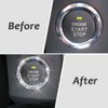 Bling Car Crystal Rhinestone Ring Emblem Sticker, Car Interior Decoration,