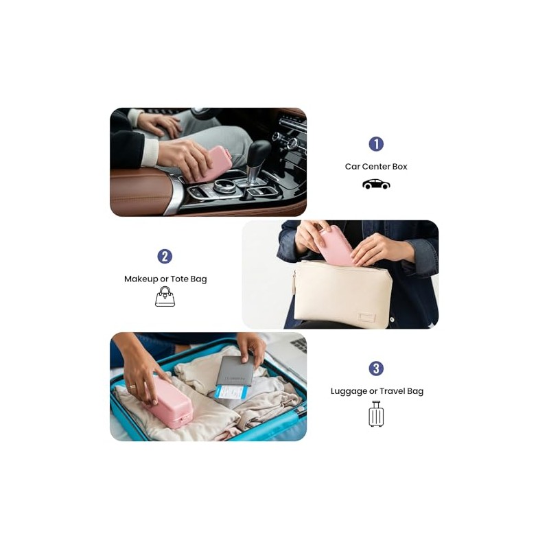 NW Foldable Weekly Pill Organizer Large,Cute & Portable Pill Box