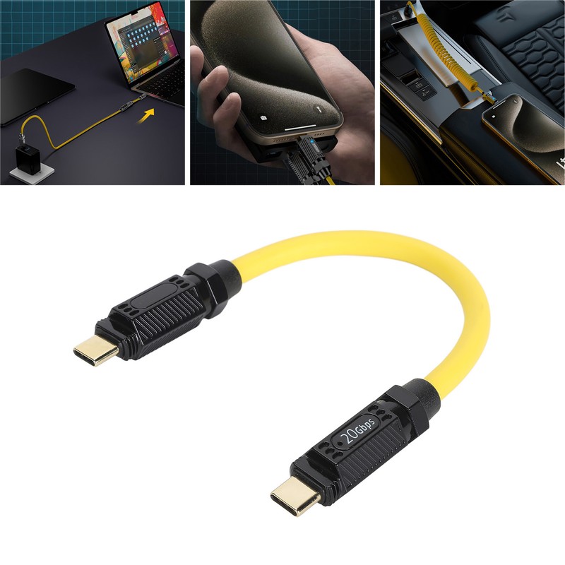 Type C Extension Cable Support PD3.1 140W Fast Charging 20Gbps