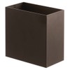 mDesign Small Steel Rectangular 2.4 Gallon/9.1 Liter Trash Can, Waste