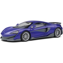 2018 McLaren 600LT Coupe Lantana Purple Metallic with Gray Accents 1/18 Diecast Model Car by Solido S1804502