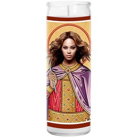 Celebrity Prayer Candle - 8 inch Glass - Handmade in USA