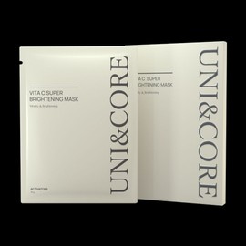 Dermstory/Uni&Core Vita C Super Brightening Mask 5 sheet mask pack wrinkle care whitening / 비타씨 수퍼 브라이트닝 마스크 5매 마스크팩 주름케어 미백