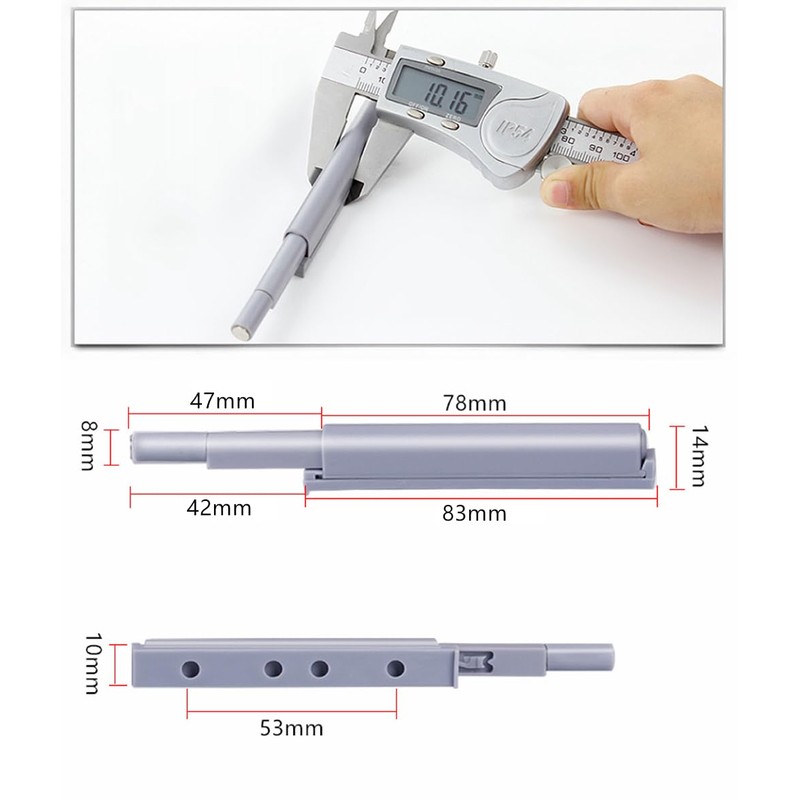 YUOIP® Push to Open Door Catches Magnetic Latch Open and