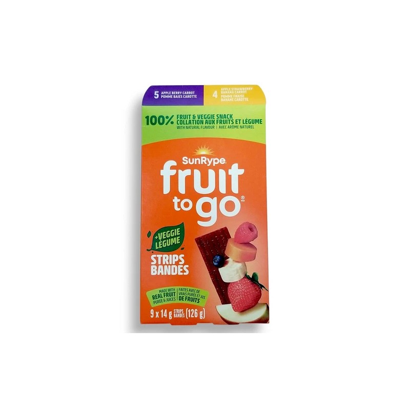 Sun-Rype Products Ltd. SunRype Fruit to Go +Veggie Fruit Bars,