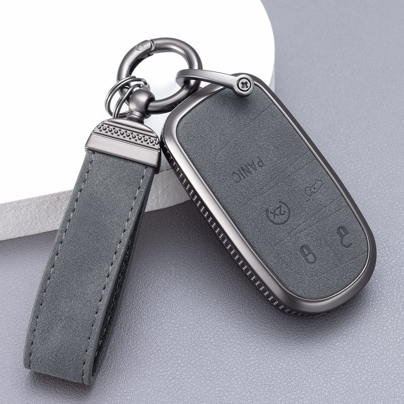 YO&YOYE for Jeep Key Fob Cover, Full Protection Key Case
