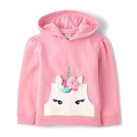 Gymboree,and Toddler Pullover Hoodie,Pink Unicorn,6