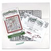 Design Works Crafts Zenbroidery Printed Fabric Pack-12 Days of Christmas,