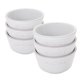 HENCKELS Ceramic 6-pc Round Ramekin Set - White