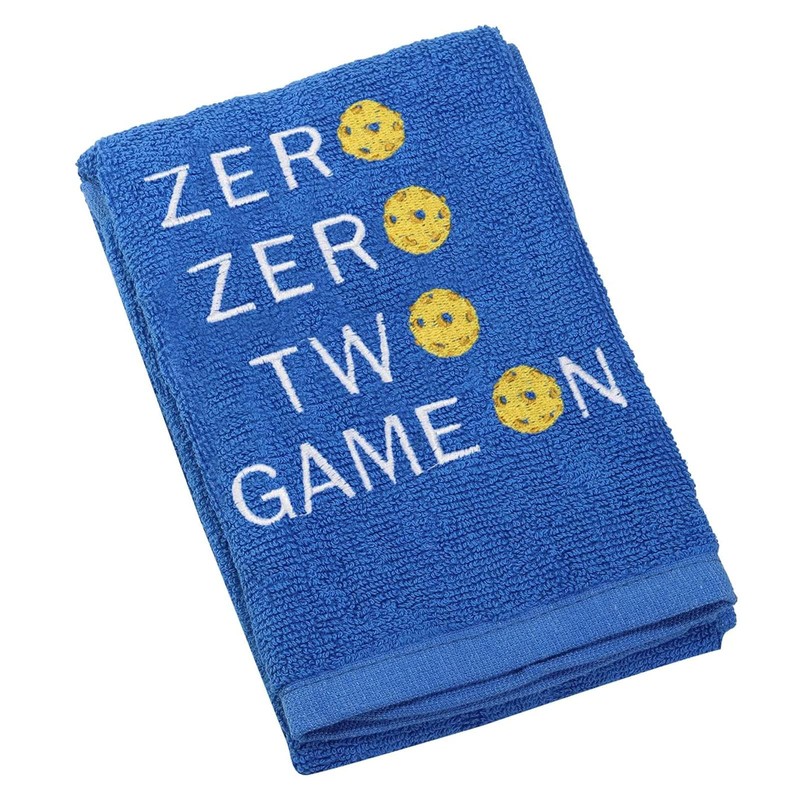 BLUPARK Embroidered Pickleball Gift Zero Zero Two Game On Towel