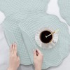 BALAPET Quilted Placemats Set of 6, 100% Cotton 14" Table