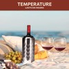 Premium Wine Chiller - 750ml Stainless Steel Bottle Cooler, Double-Walled
